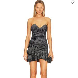 Emerie Ruffle Strapless Dress Size Small